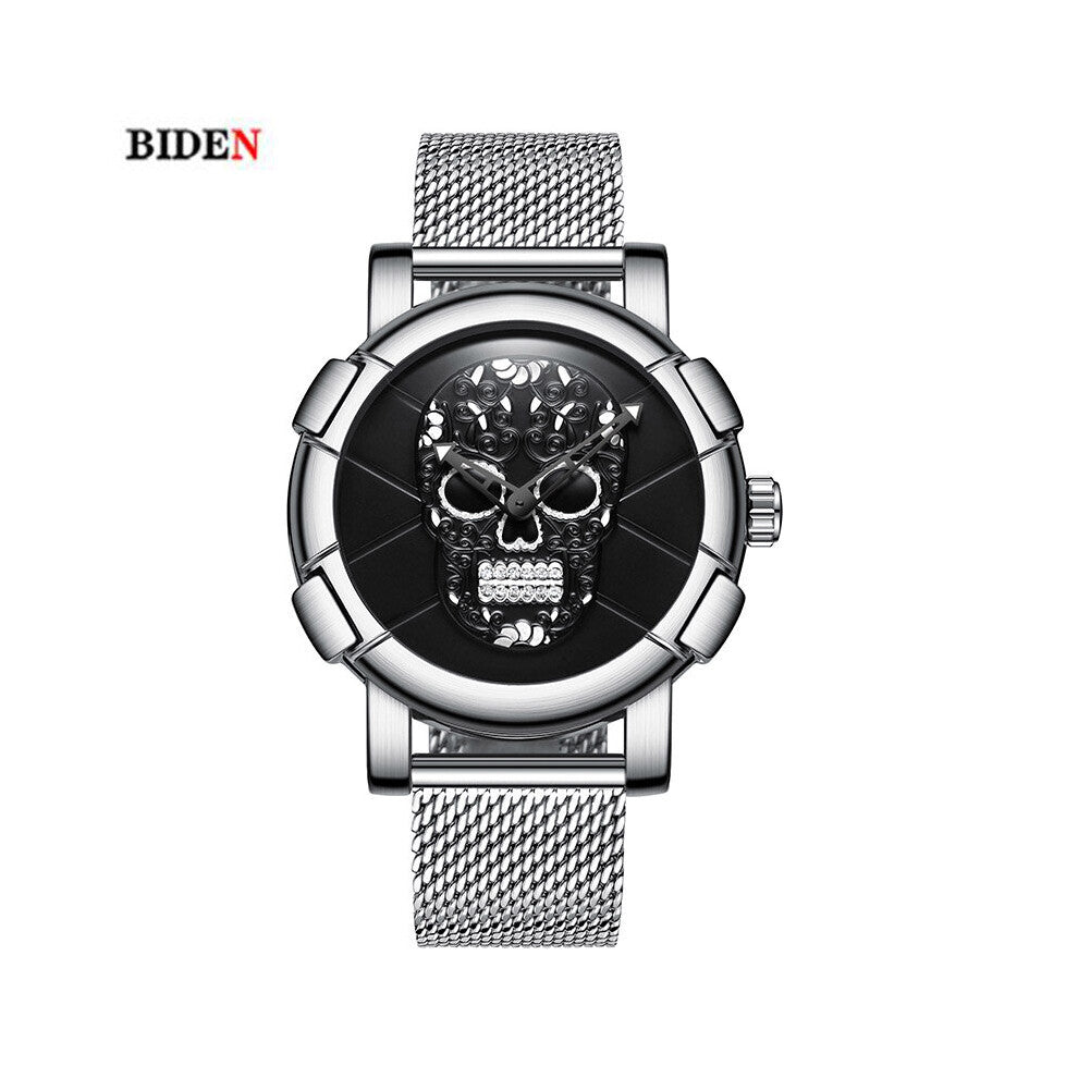 Watches men Stainless Steel Mesh strap Quartz watch Ultra Thin Dial Clock Men's Watches waterproof