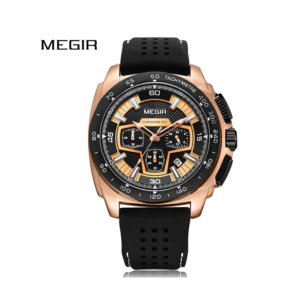 Mens Quartz Wristwatches Silicone Strap Waterproof Casual Military Sports Watches Men Relogio Masculino