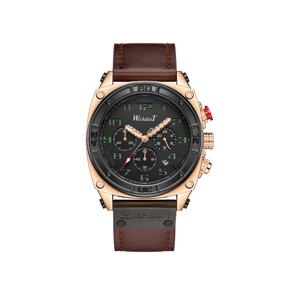 Men Analog Digital Leather Sports Wrist Watches Army Military Clock Man Quartz Clock Relogio Masculino