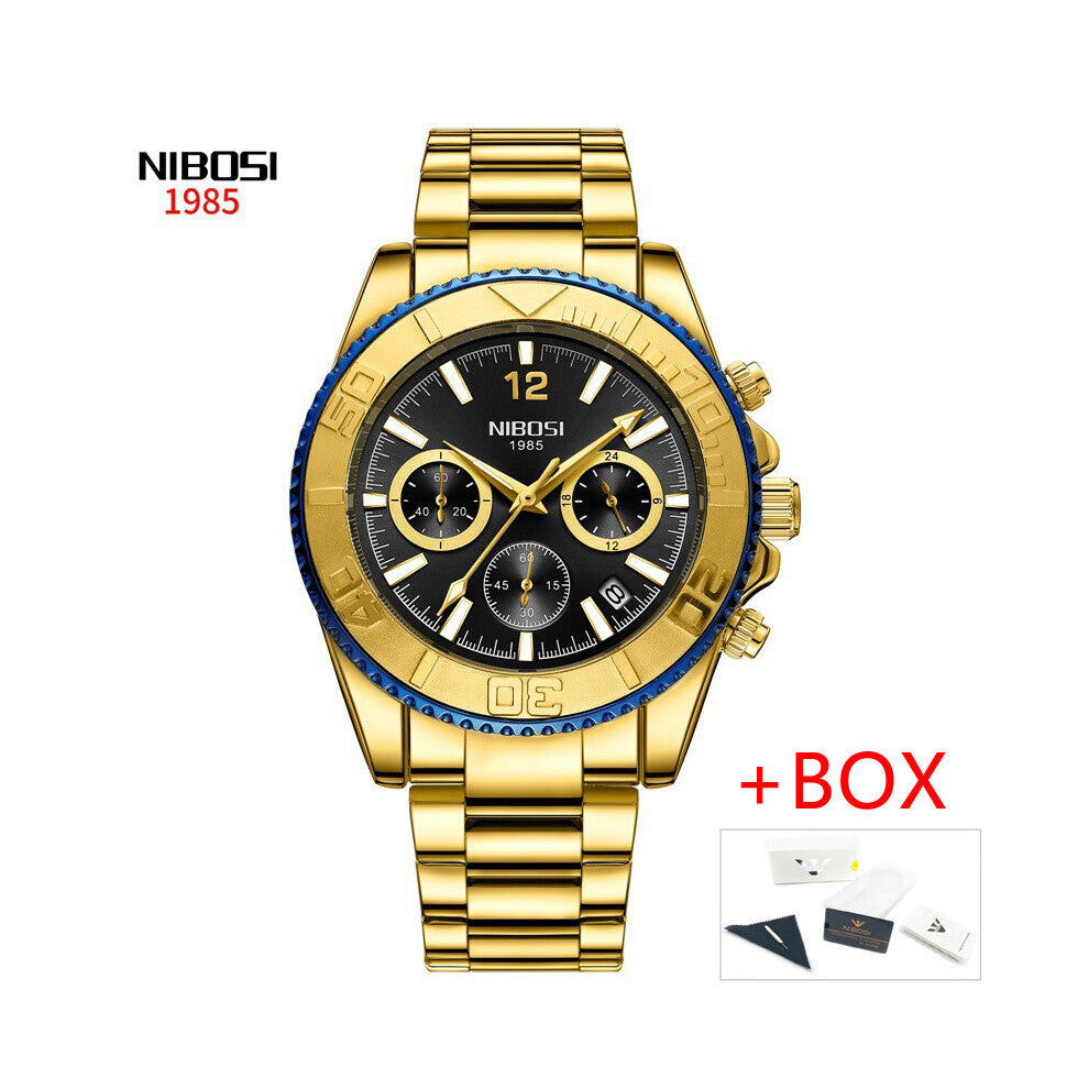 Chronograph Sport Quartz Mens Watches Top Luminous Waterproof Watch Military Wristwatch Relogio Masculino
