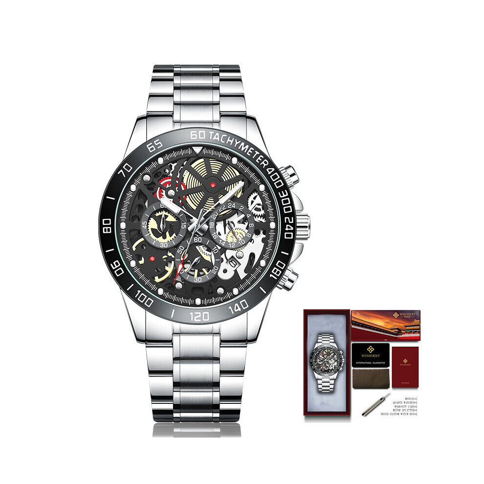 Men's Casual Sports Watch Top Men's Watch Waterproof Luminous Stainless Steel Men's Wrist Watch