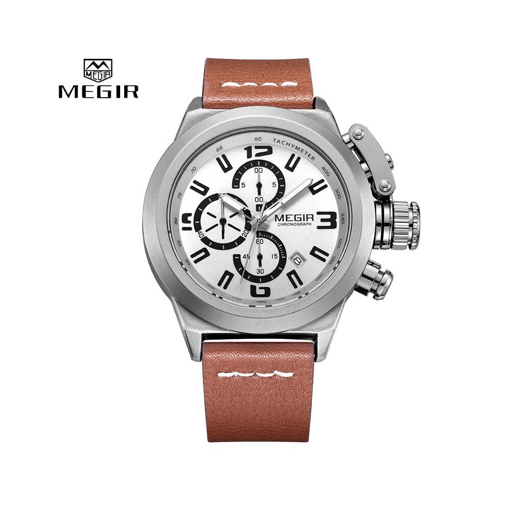 Top Mens Watches Big Dial Sports Watch Men Chronograph Military Quartz Waterproof Man Clock relogio masculino