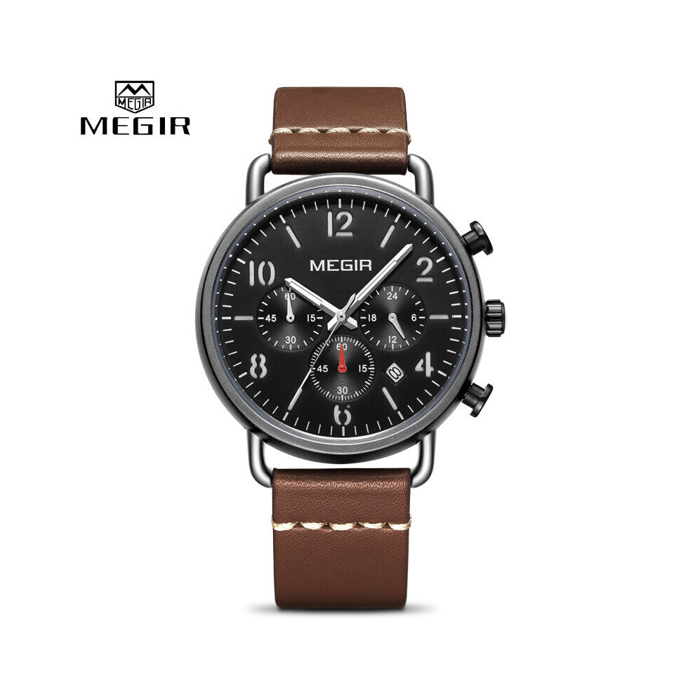 Casual Watch Men Top Steel Mesh Waterproof Quartz Wrist Watch Men's Sport Chronograph Watches