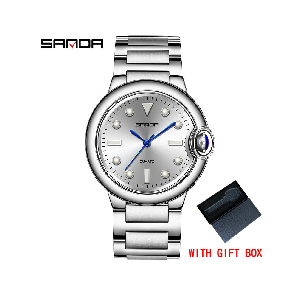 Top Couple Quartz Watch Women Men Leather Strap Waterproof Quartz Wristwatch for