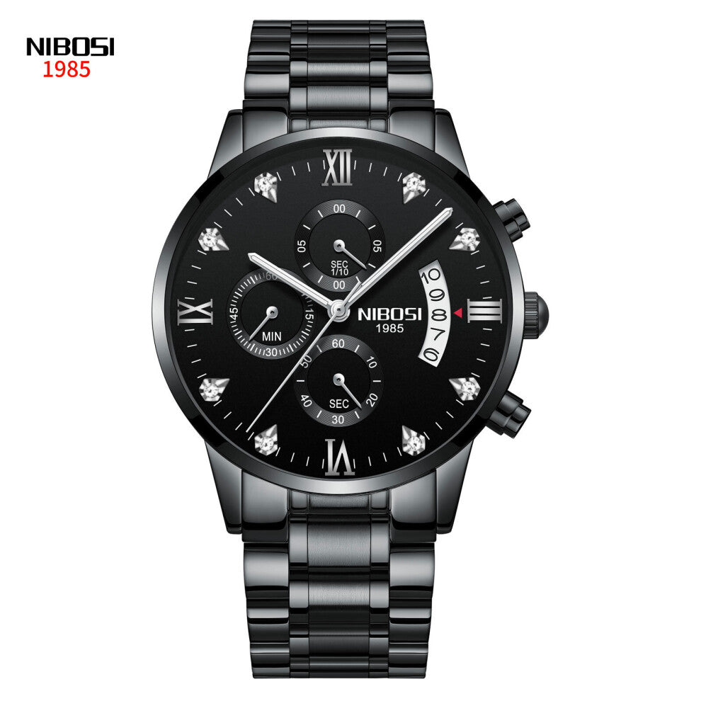 Relogio Masculino 2309 Mens Watches Quartz Wristwatch Waterproof Auto Date Chronograph Dress Watch For Men