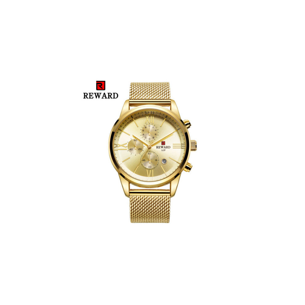 REWARD Men Watch Chronograph Sport Mens Watches Top Waterproof Men's Watch Relogio Masculino Men Clock