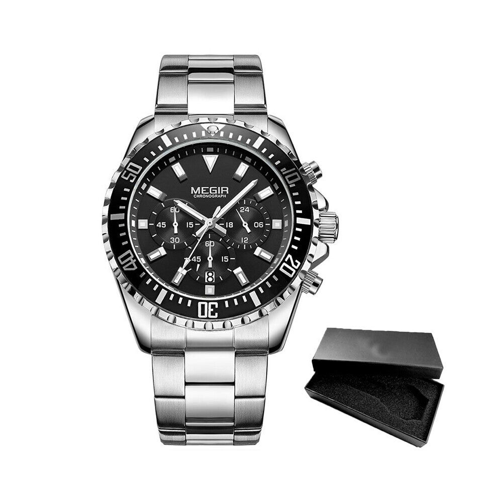 Men Sport Watches Waterproof Stainless Steel Wrist Watch Man Clock Wristwatch Relogio Masculino