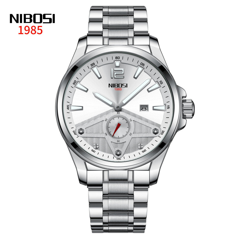 Watch Stainless Steel Watches Men 30ATM Waterproof Luminous Wristwatch Quartz Clock Relogio Masculino