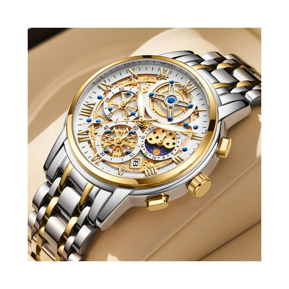 Top Men Watch Watch for Men 30M Waterproof Stainless Steel Quartz Business Wristwatch Watches Mens