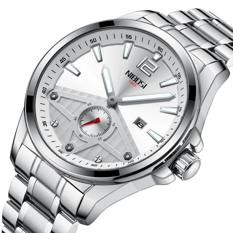 Men's Watch Auto Date Wristwatch Chronograph Waterproof Watch Male Creative Calendar Male Clock Relogio Masculino