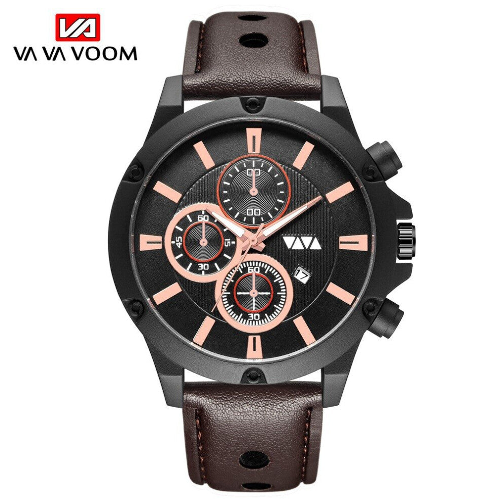 Men Quartz Wristwatches Analog Sports Watch Wrist Selling Products Retro Calendar Casual Gift