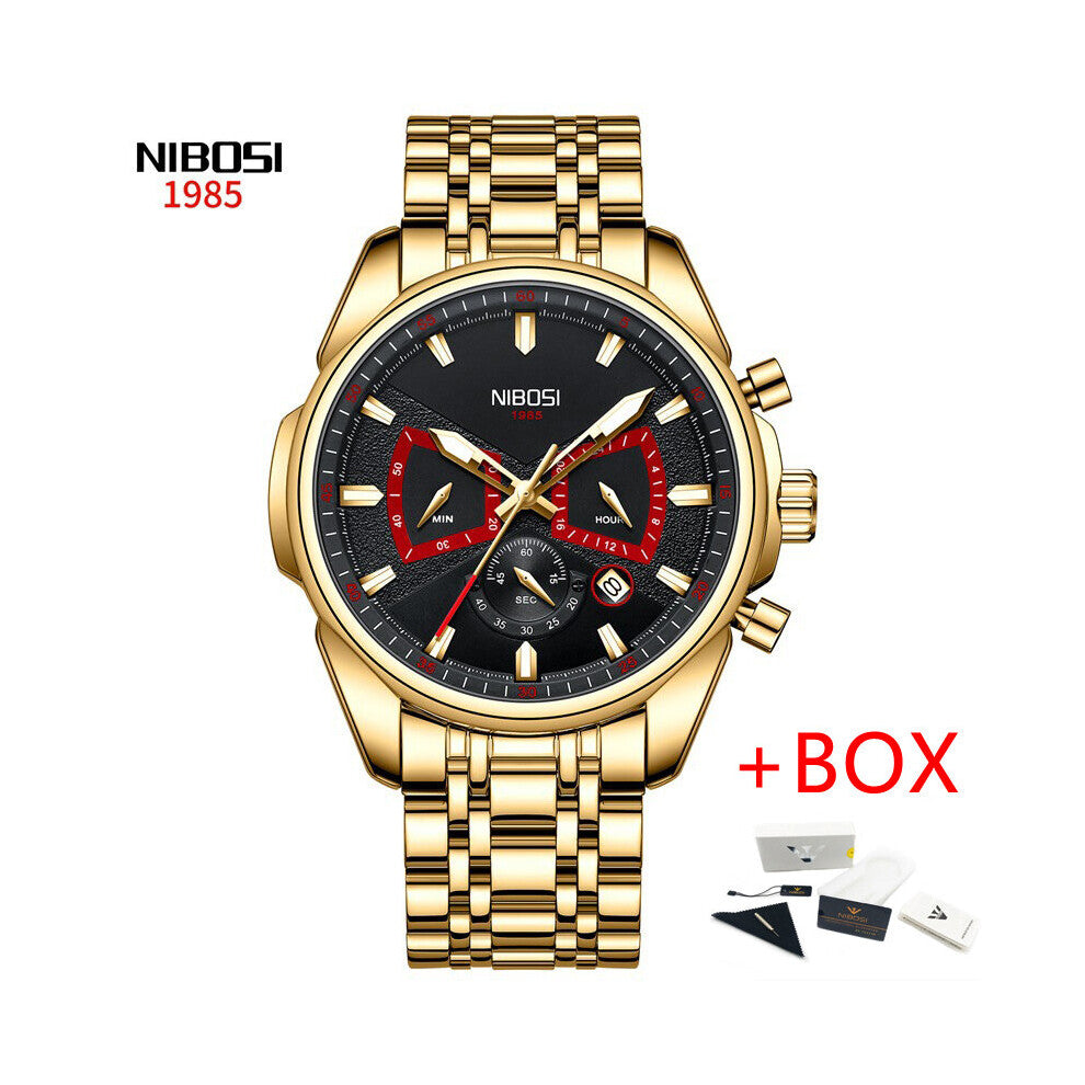 Stainless Steel Quartz Watch Business Mens Watches Top Military Waterproof Watches Men Relogio Masculino