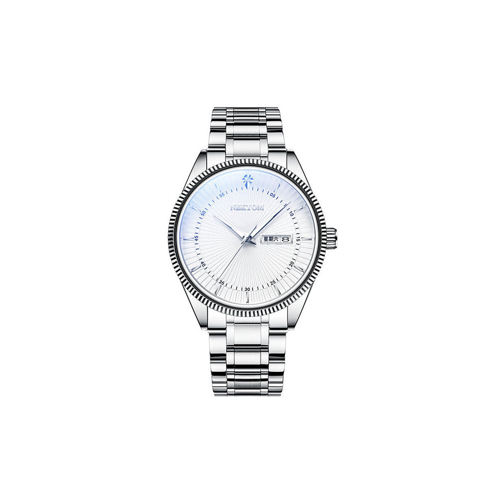 Watch Men Waterproof Top Stainless Steel Waterproof Business Quartz Watch Date reloj hombre