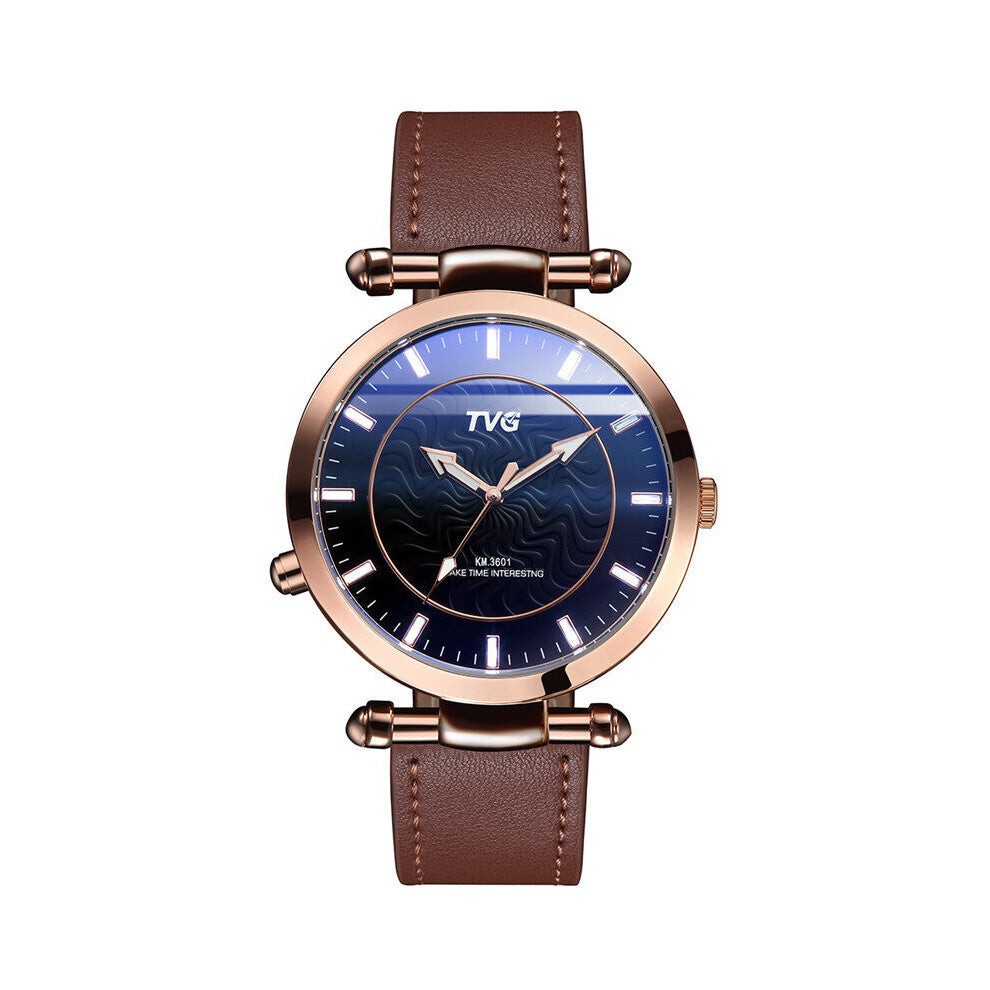 Mens Watches Stainless steel quartz movement Milanese strap Waterproof Sport Watch Military Analog LED Men Clock TVG3601