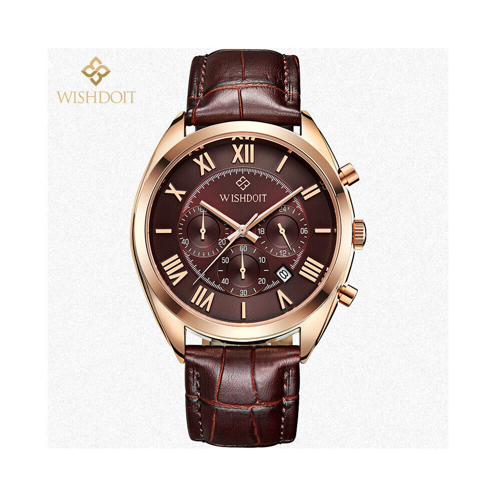 Men's Watches Classic Retro Men Watches Waterproof Quartz Large Dial Leather Watch Relogio Masculino