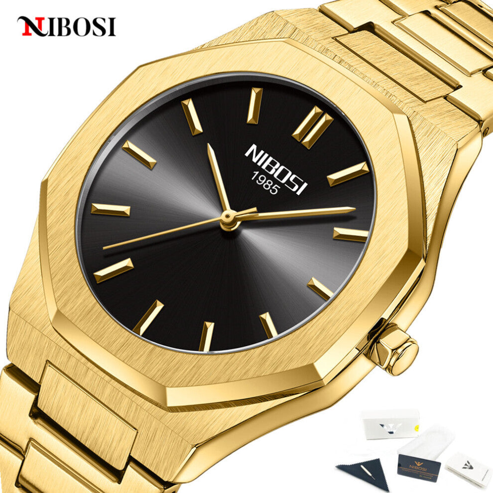 Mens Watches Top Full Steel Watch Men Waterproof Quartz Date Sports Clock Relogio Masculino