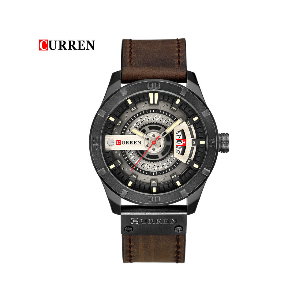 Watch Men Military Sports Watches Men's Quartz Date Clock Man Casual Leather Wrist Watch Relogio Masculino