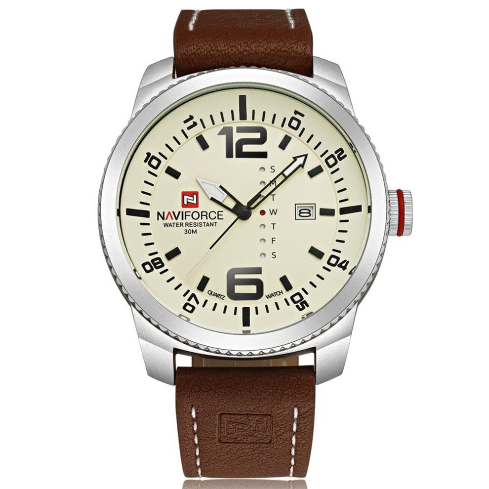 Date Quartz Watch Men Casual Military Sports Watches Leather Wristwatch Male Relogio Masculino Clock
