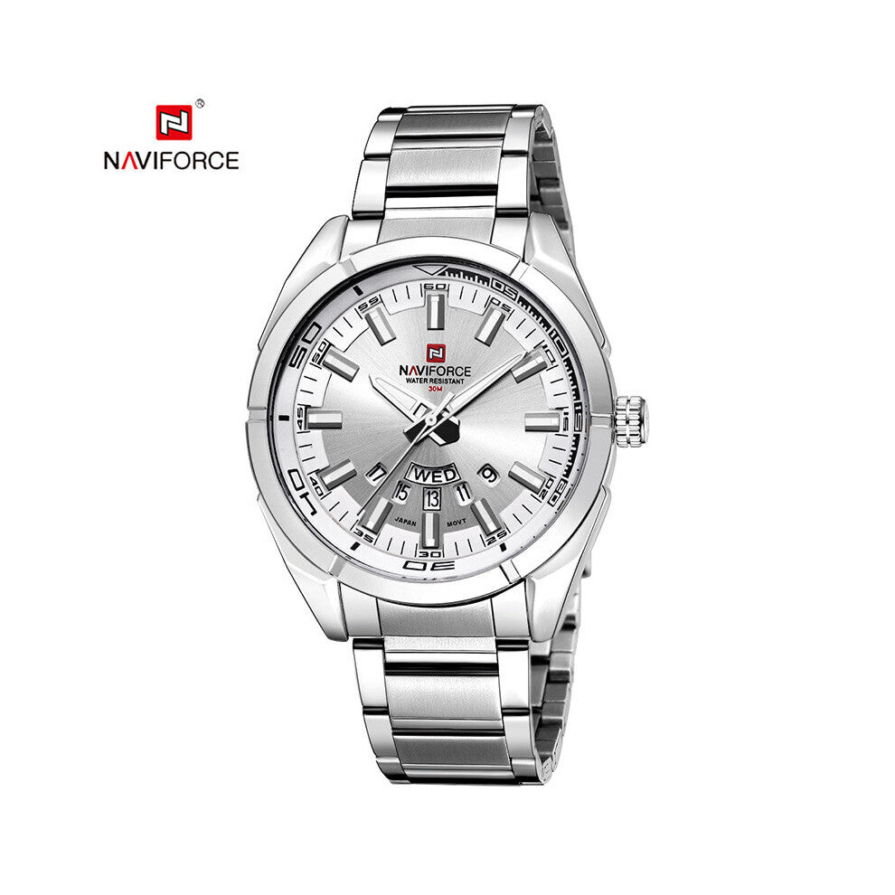 Classic Casual Watch for Men Stainless Steel Male Watches Quartz Date Display Sport Waterproof Clock Relogio Masculino