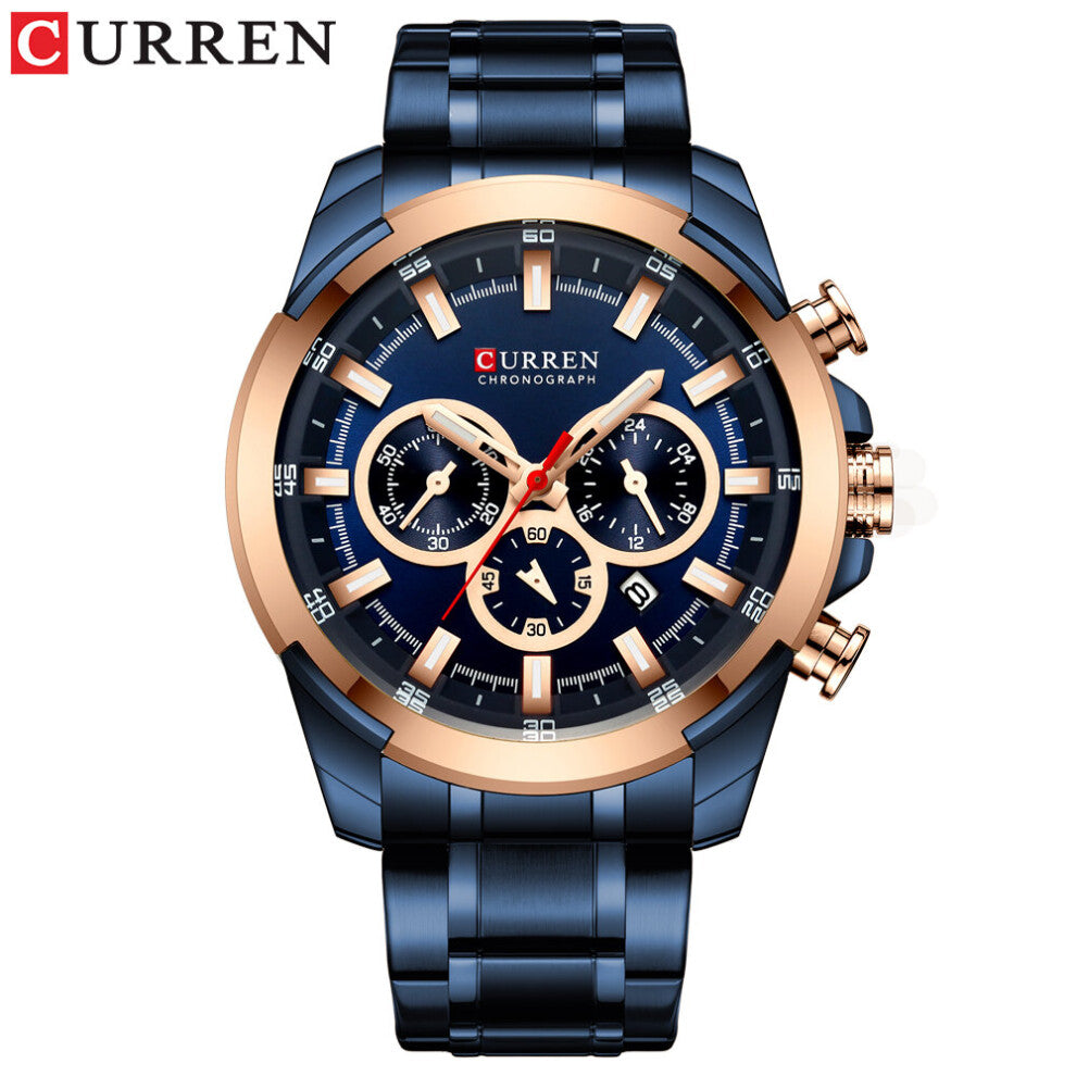 Quartz Watch for men Top Business watches Steel Waterproof man Sport Wristwatch Relogio Masculino