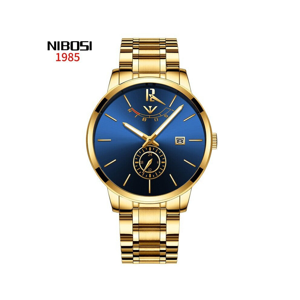 Top Quartz Watches Mens Stainless Steel Strap Waterproof Military Sport Male Clock Relogio Masculino