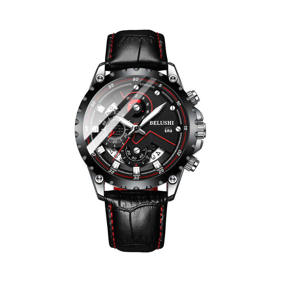 Mens Watches Stainless Steel Top Quartz Watch Men Waterproof Chronograph Sport Wristwatch Relogio Masculino