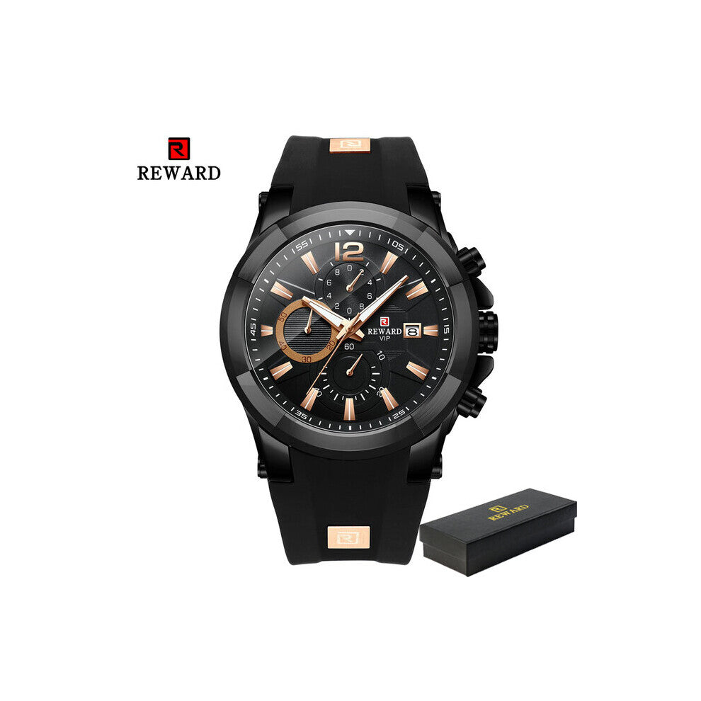 Clock Mens Moon Phase Display Watches Male Quartz Watch Men Casual Sport Waterproof Wristwatches