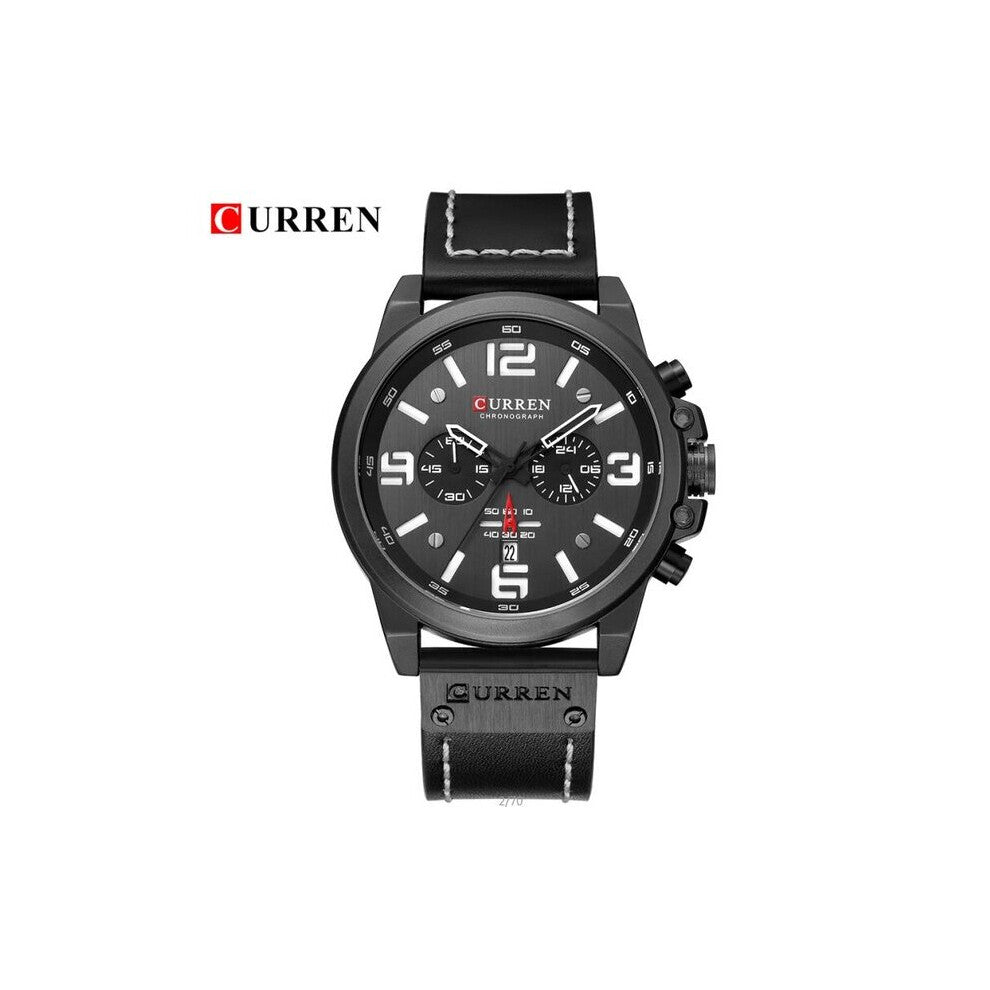 Quartz Watch Mens 8314 Military Waterproof Leather Strap Sport Men Watches Casual Male Clock ????