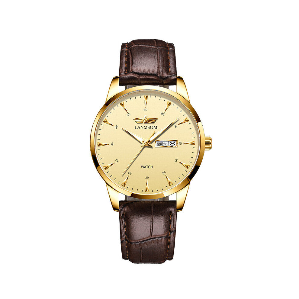 Casual Sport Watches for Men Top Military Leather Wrist Watch Man Clock 50ATM waterproof Wristwatch