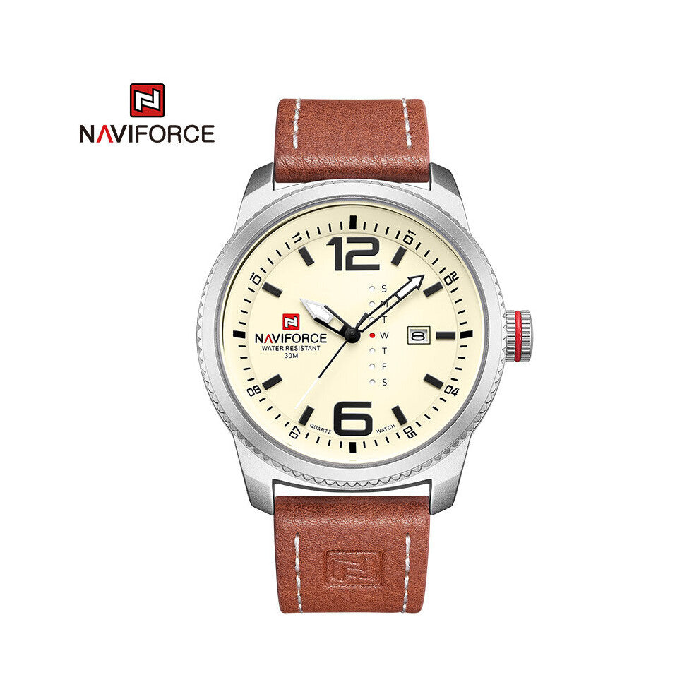 Business Men's Quartz Watches Creative Dial Waterproof Leather Calendar Clock Wrist Watches Bracelet Relogio Masculino