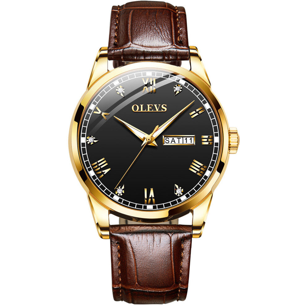 OLEVS Quartz watches Men watch Top Watch Waterproof Sport Quartz Clock Military Leather