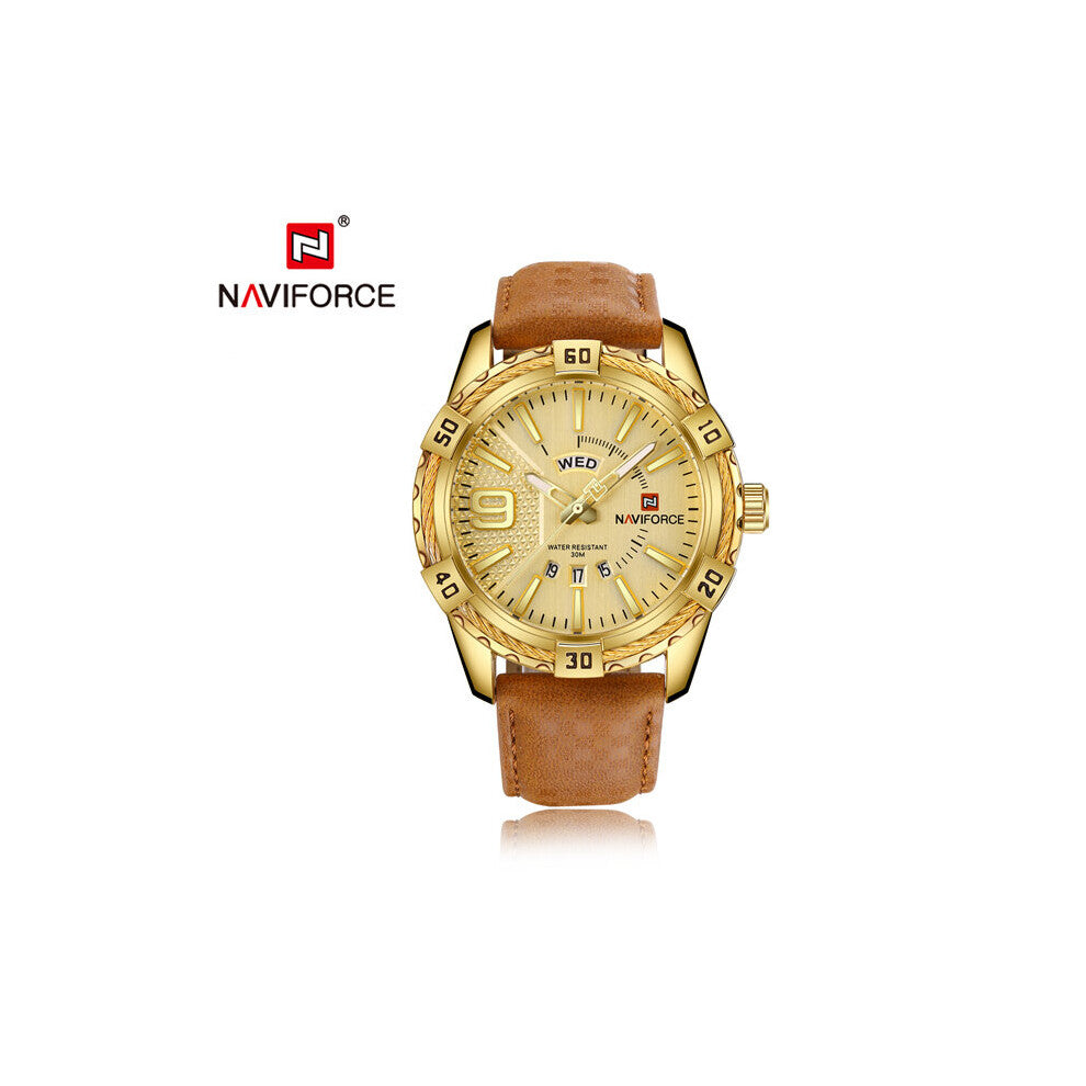 Top Men's Watch Leather Strap Business Quartz Watches Men Date Waterproof Wrist watch relogio masculino