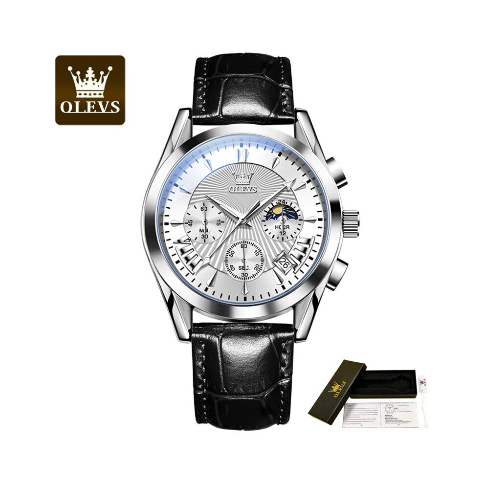 Men's Watches Waterproof Luminous Quartz Wrist watch Leather Date Sports Top Male Watch for Men Relogio