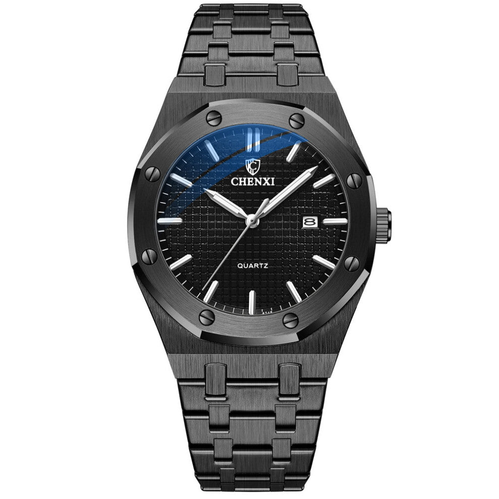 Men's Watches Automatic Date Clock Waterproof Luminous Men Wristwatch Quartz Stainless Steel Sport Watch