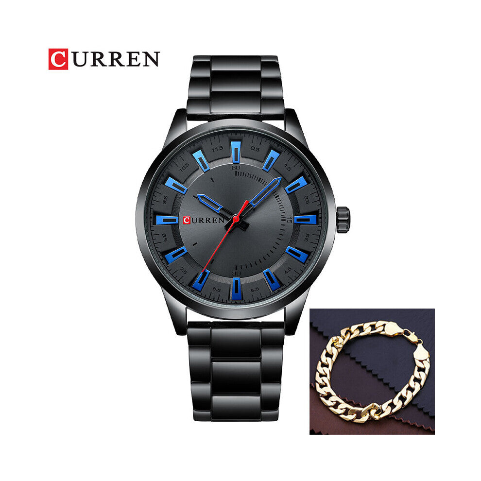 Style Men Watches Quartz Men's Wrist Watches Stainless Steel Waterproof Watch Men