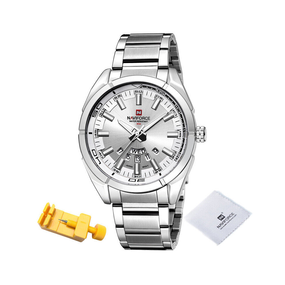 Top Men Watches Men's Full Steel Waterproof Casual Quartz Date Clock Male Wrist watch Relogio Masculino