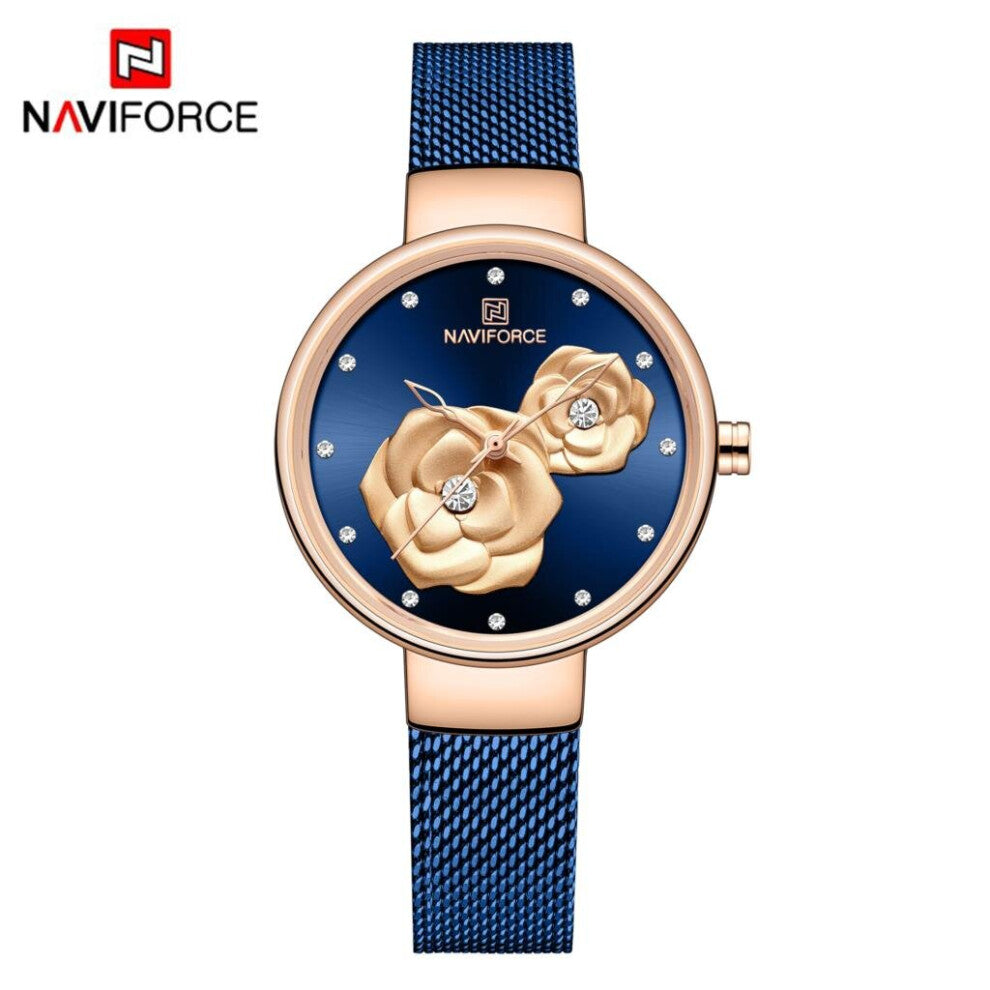 Watch Women Flower Waterproof Slim Mesh Strap for Girl Quartz Sports Clock Relogio Masculino