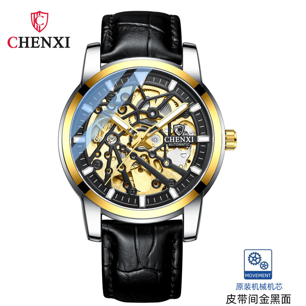 Top CHENXI 8806 Men Watch Automatic Mechanical Business Watches Stainless Steel Waterproof Men's Wristwatches Reloj Hombre