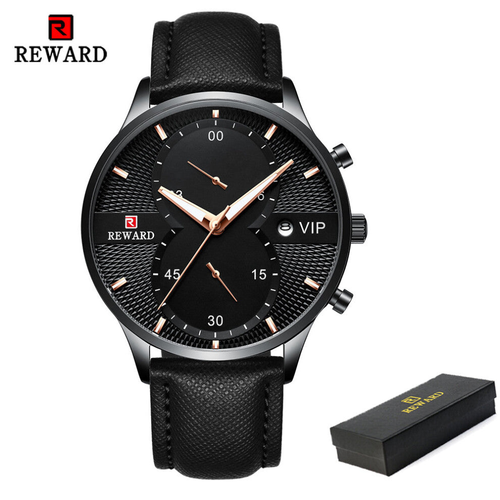 Business Leather Quartz Men's Watch Sport Men Watches Waterproof Wristwatch Relogio Masculino