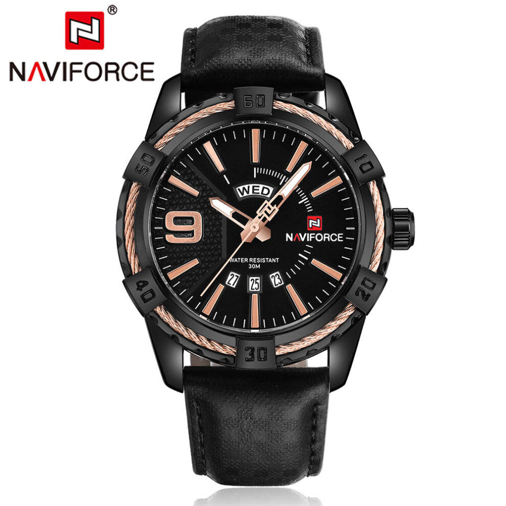 Watches Men Sport Leather Quartz Watch Men's Waterproof Military Wrist watches relogio masculino 9117 Montre Homme