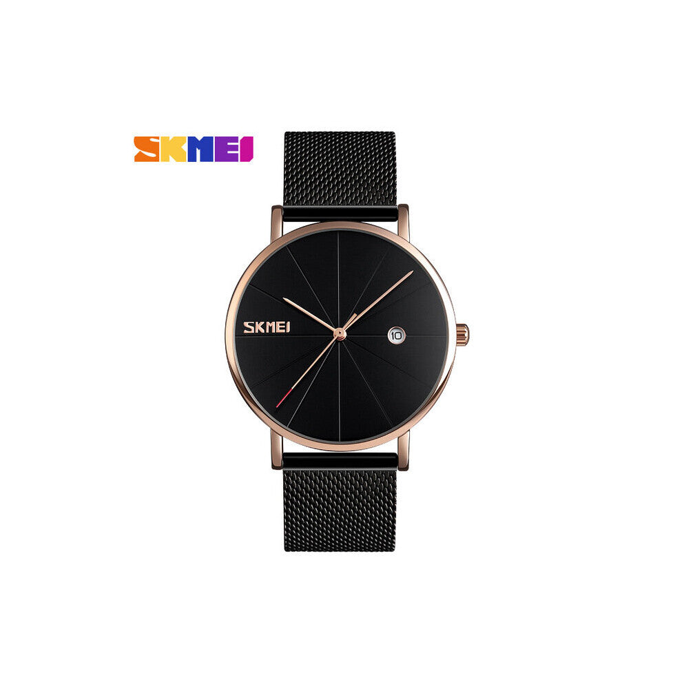 Steel Mesh Belt Men's Quartz Watches 9183 Bracelet Wristwatches Waterproof Mens Watch relogio