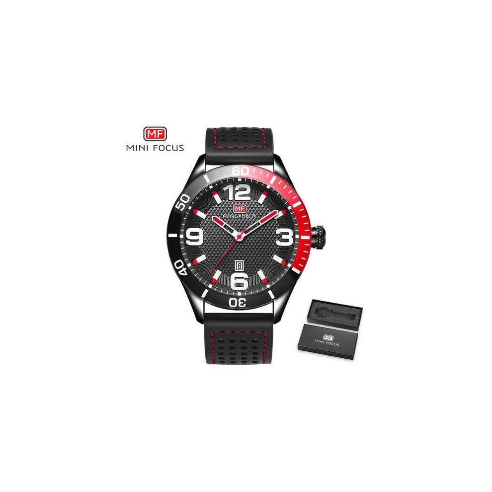 Sport Watches Mens Waterproof Business Wrist Watch Male Calendar Date Casual Silicone Band Arabic Number MINI FOCUS