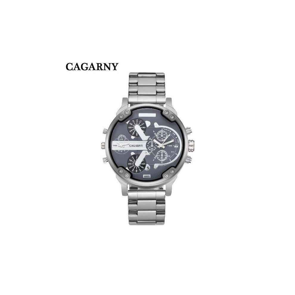 Wrist Watch Men Cagarny Mens Quartz Watches Waterproof Stainless Steel Clock Military relogio masculino