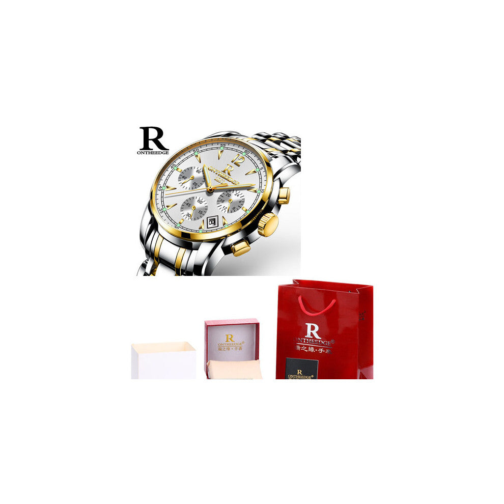 Watch Men Mens Business Watches Quartz Watch Men Chronograph Waterproof Luminous Sport Watch