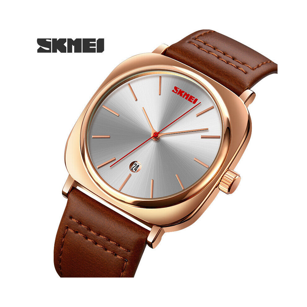Mens Watches Quartz Movement Watch For Men Leather Strap Waterproof Date Clock Relogio Masculino
