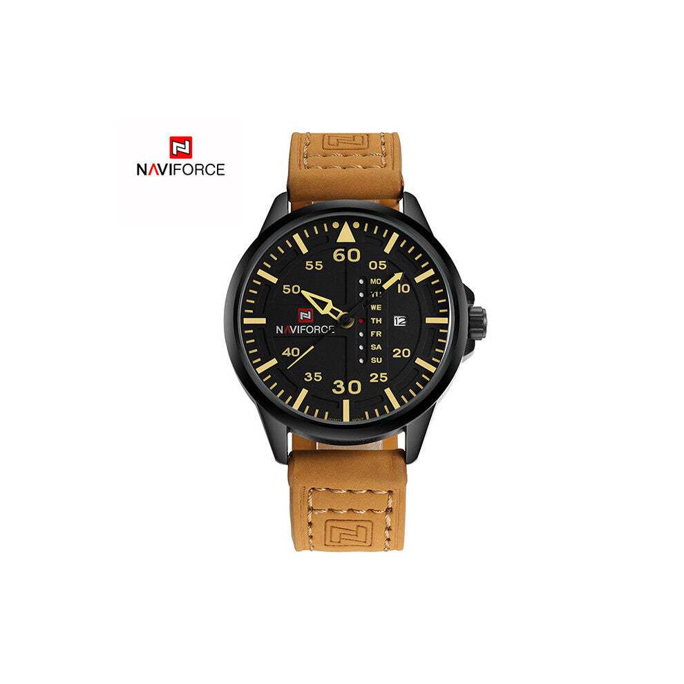 Date Quartz Men Watches Leather Strap Analog Sport Mens Wrist Watch Waterproof Relogio Masculino