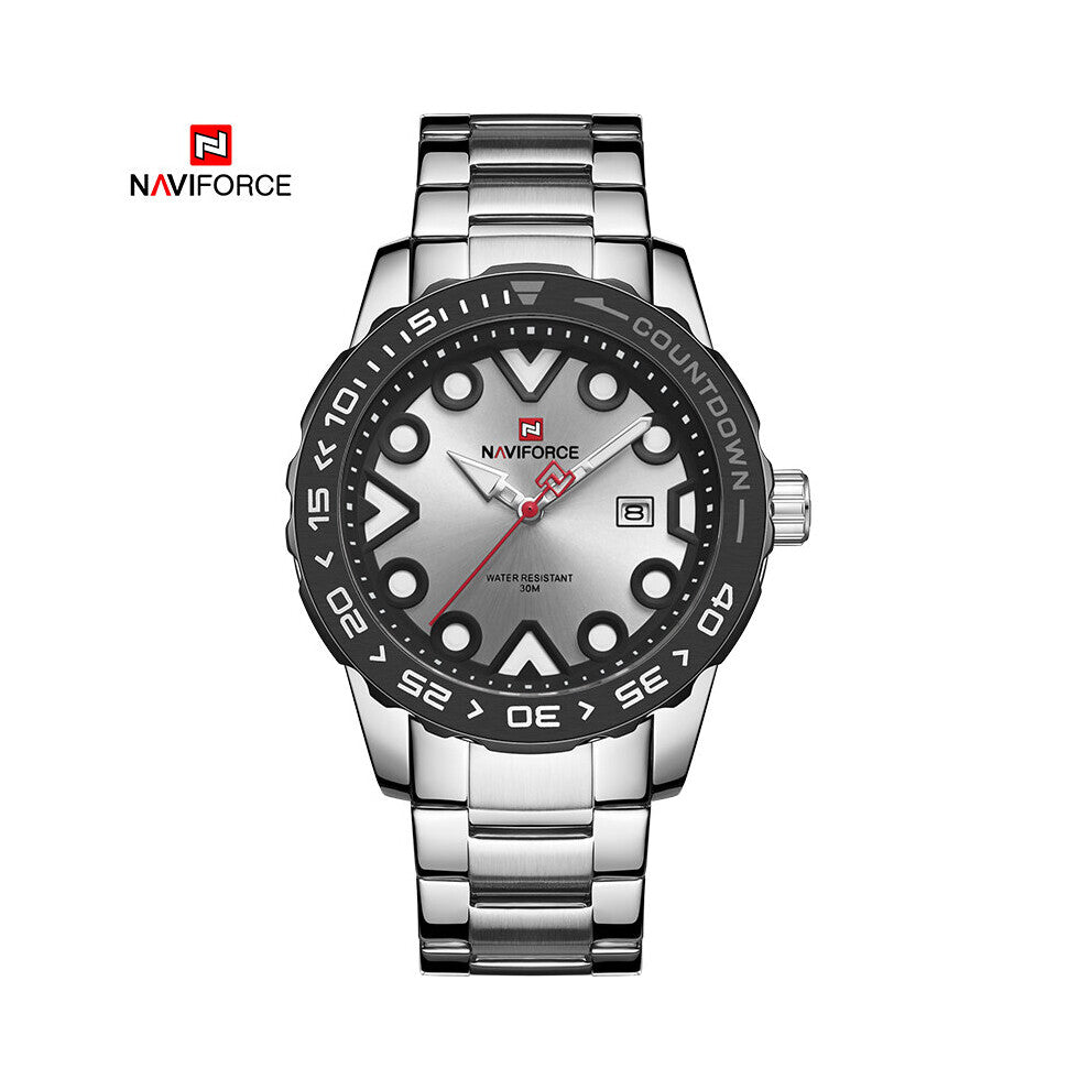 Watch Men Business Stainless-Steel Waterproof Casual Quartz Watches Military Wrist Watch Relogio Masculino