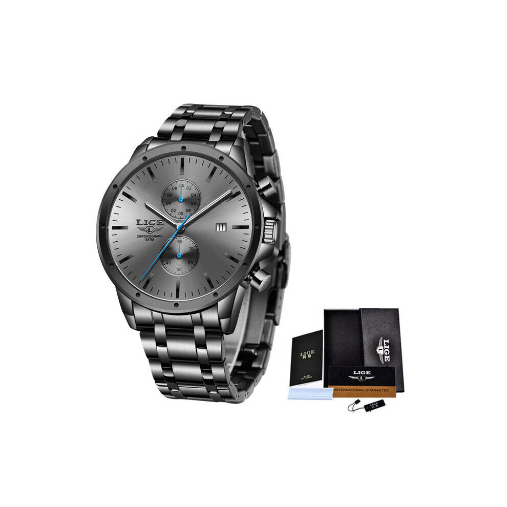 Mens Watches Clock Top Military Quartz Watch Male Waterproof Chronograph Sports Luminous Wristwatch