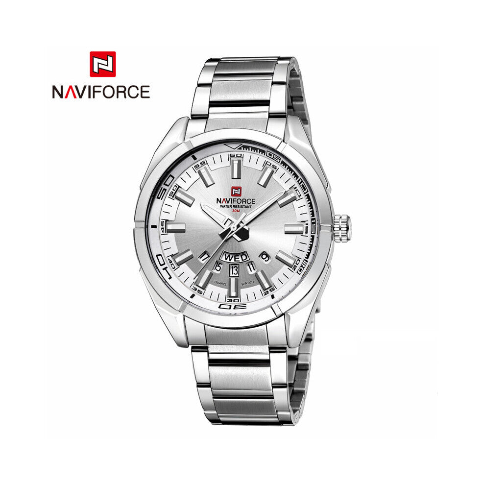 Watch Men Stainless Steel Waterproof Casual Wristwatch Quartz Calendar Sport Military Clock Relogio Masculino