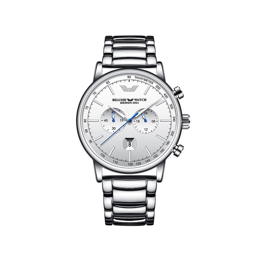 Top Mens Watches Luminous Waterproof Stainless Steel Watch Quartz Men Business Wristwatches Relogio Masculino